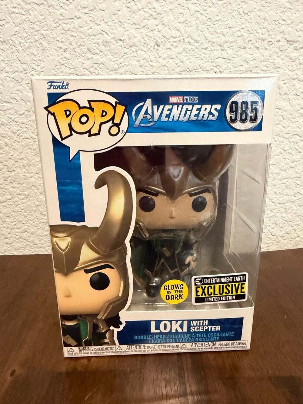 Funko POP! Marvel The Avengers Loki With Scepter #985 Glow-in-the-Dark